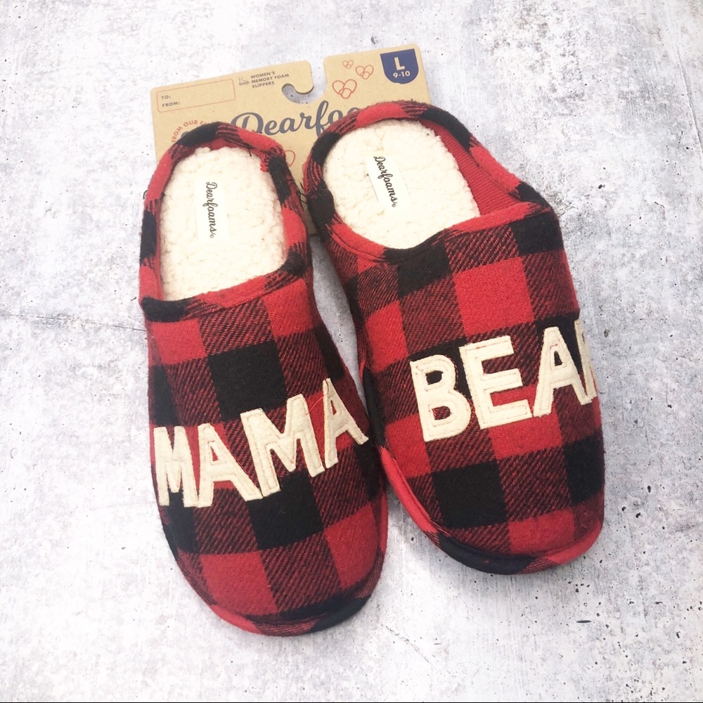 SOLD-Dearfoams Plaid Slippers Bundle Men Women - Picture 3 of 6